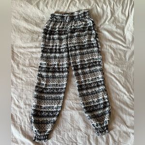 Loose fitting floral pants